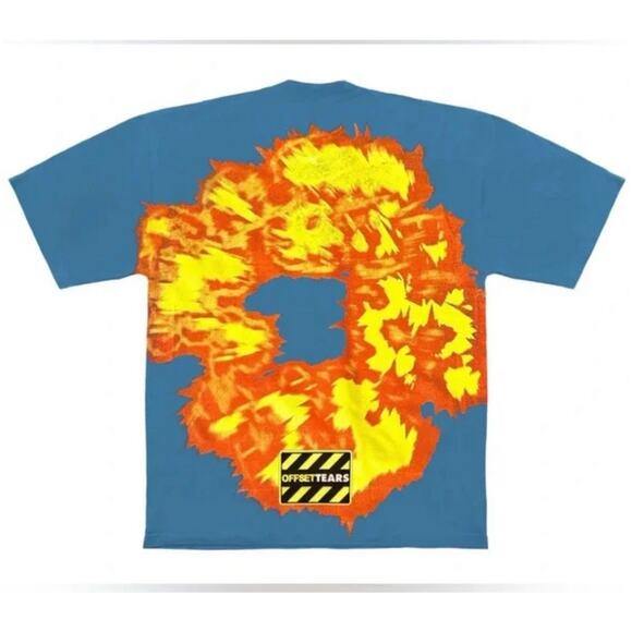 Denim Tears x Offset Medium Blue Set It Off #1 Tee - Picture 2 of 13